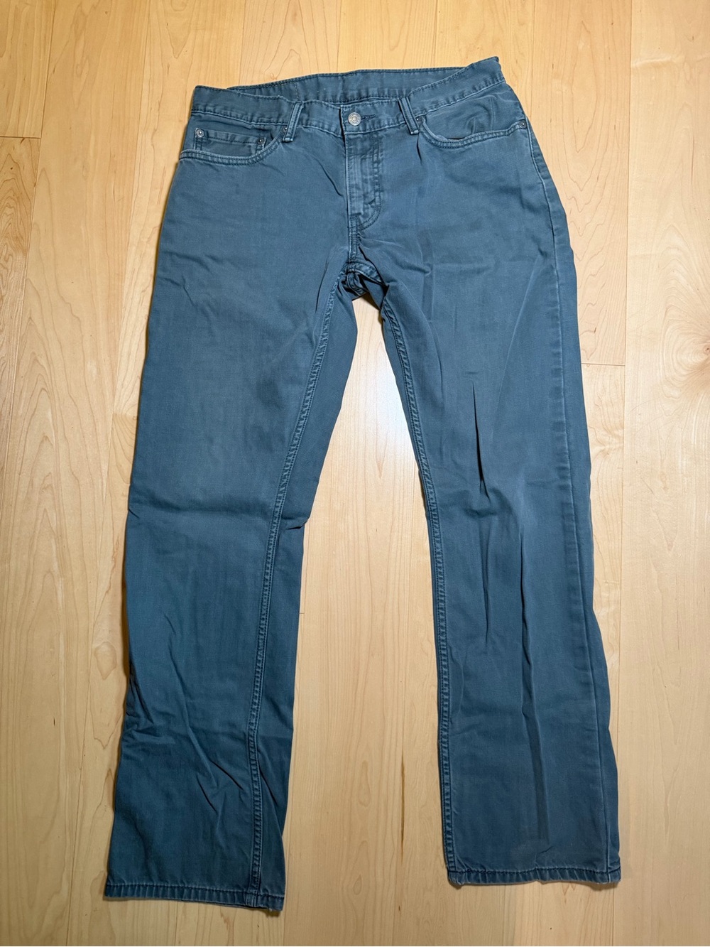 Men's Straight-Leg Jeans in Slate Blue